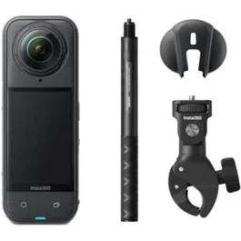 Insta360 X5 Motorcycle Bundle Cámara Deportiva 360 8K 30fps Sensores Duales 1/1.28" Flujo State Horizon Lock IP68 Negra INX5MOB1